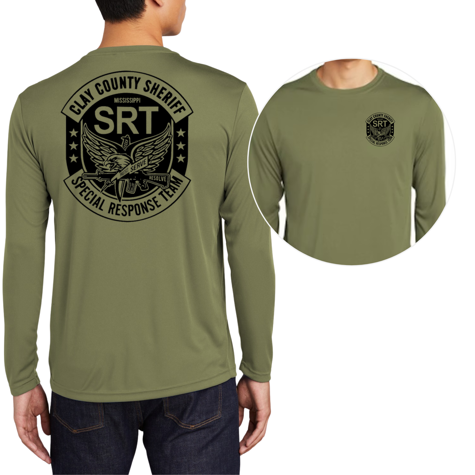 SRT Long Sleeve Performance (Front & Back)